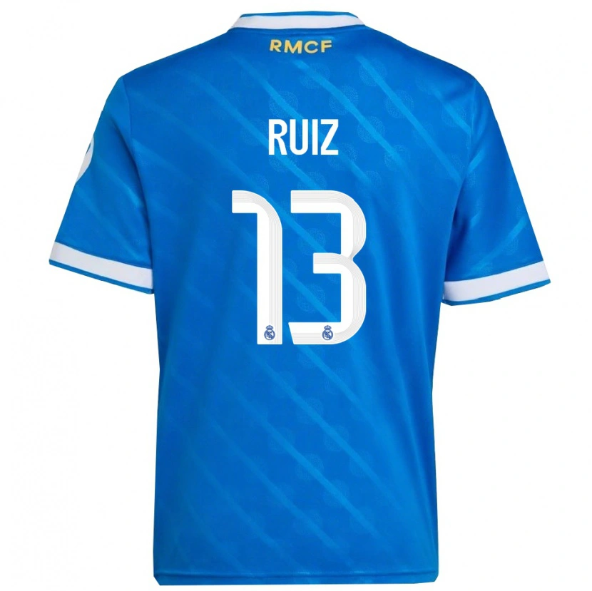 Danxen Damen Guillermo Ruiz #13 Blau Weiß Ausweichtrikot Trikot 2025/26 T-Shirt Schweiz