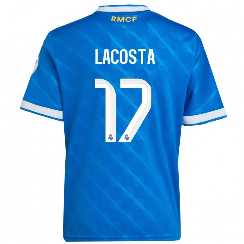 Danxen Damen Diego Lacosta #17 Blau Weiß Ausweichtrikot Trikot 2025/26 T-Shirt Schweiz