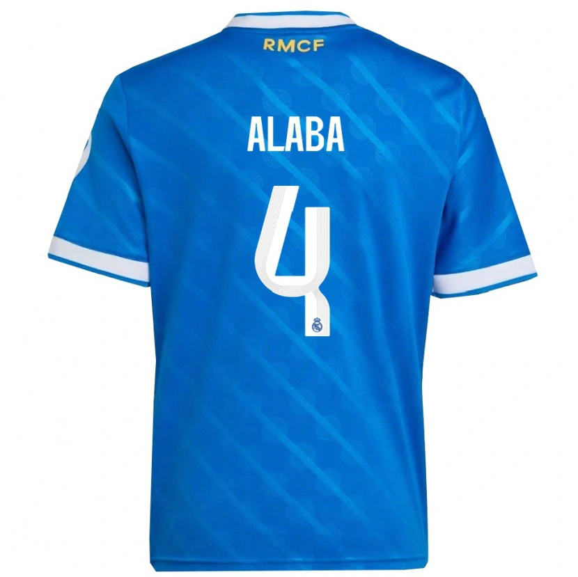 Danxen Damen David Alaba #4 Blau Weiß Ausweichtrikot Trikot 2025/26 T-Shirt Schweiz