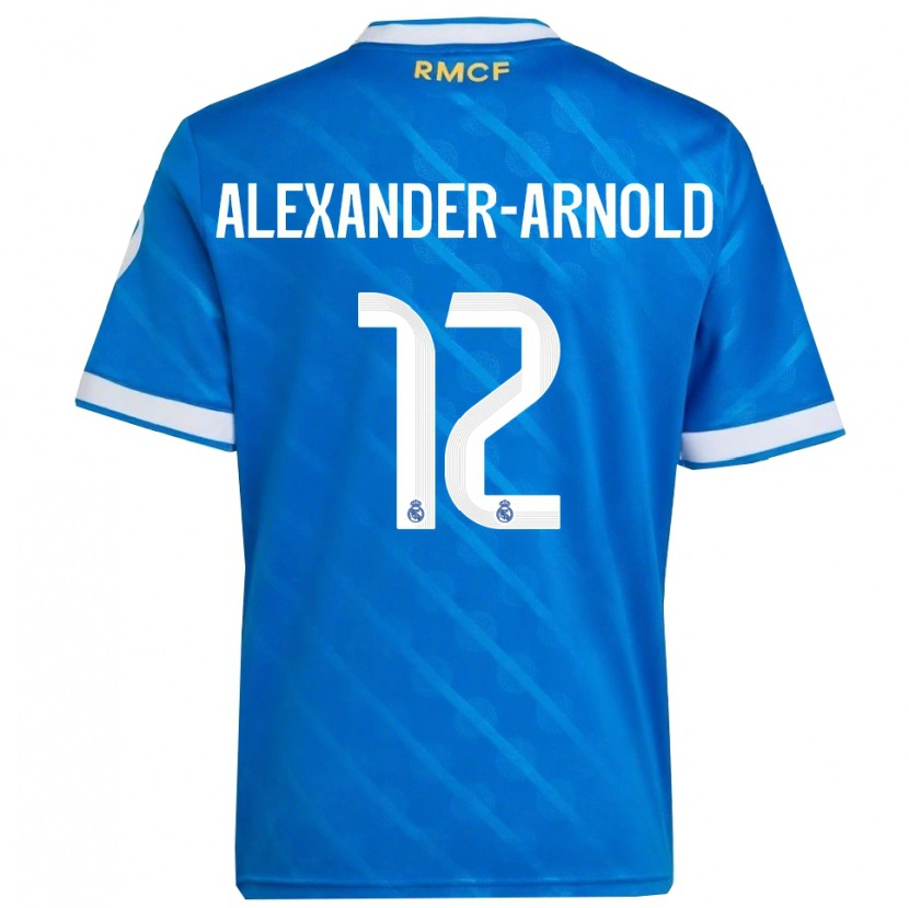 Danxen Damen Trent Alexander-Arnold #12 Blau Weiß Ausweichtrikot Trikot 2025/26 T-Shirt Schweiz