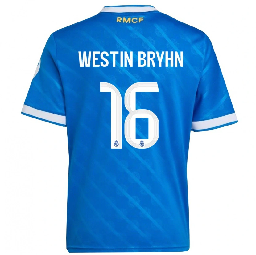 Danxen Damen Leon Westin Bryhn #16 Blau Weiß Ausweichtrikot Trikot 2025/26 T-Shirt Schweiz