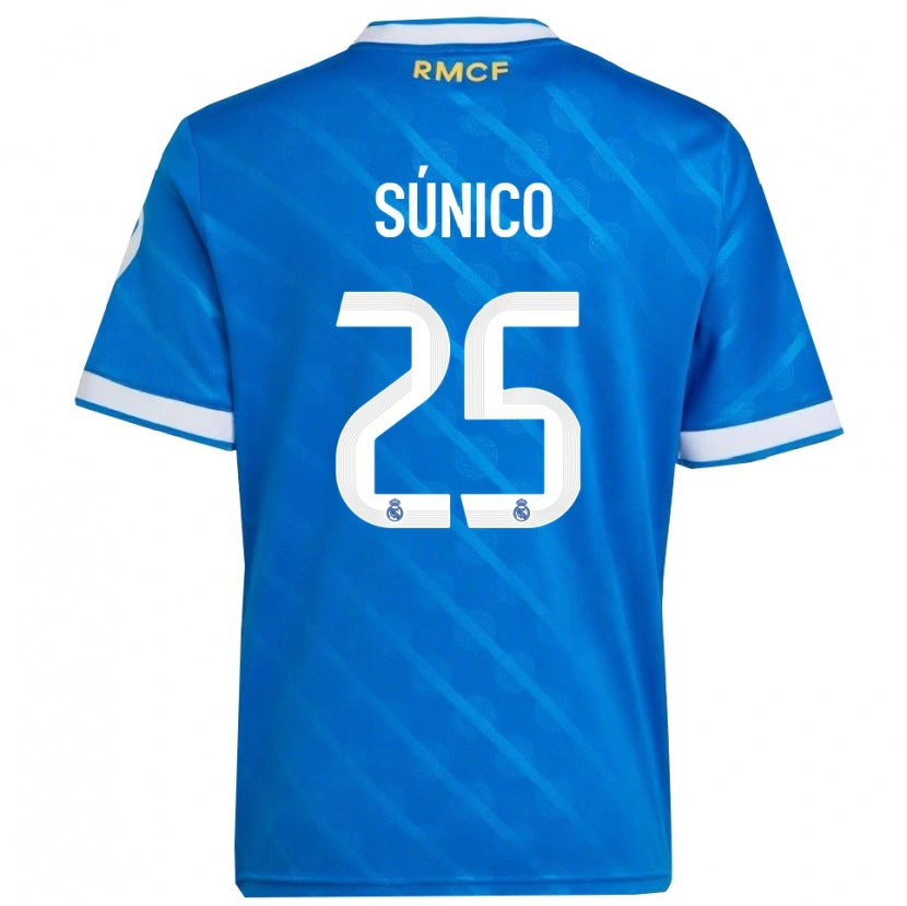 Danxen Damen Guille Súnico #25 Blau Weiß Ausweichtrikot Trikot 2025/26 T-Shirt Schweiz