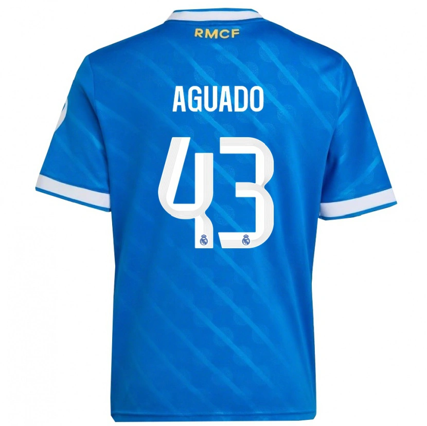 Danxen Damen Diego Aguado #43 Blau Weiß Ausweichtrikot Trikot 2025/26 T-Shirt Schweiz