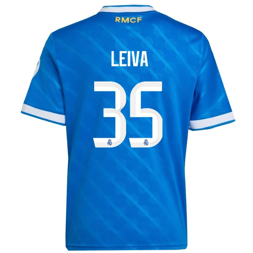 Danxen Damen Álvaro Leiva #35 Blau Weiß Ausweichtrikot Trikot 2025/26 T-Shirt Schweiz