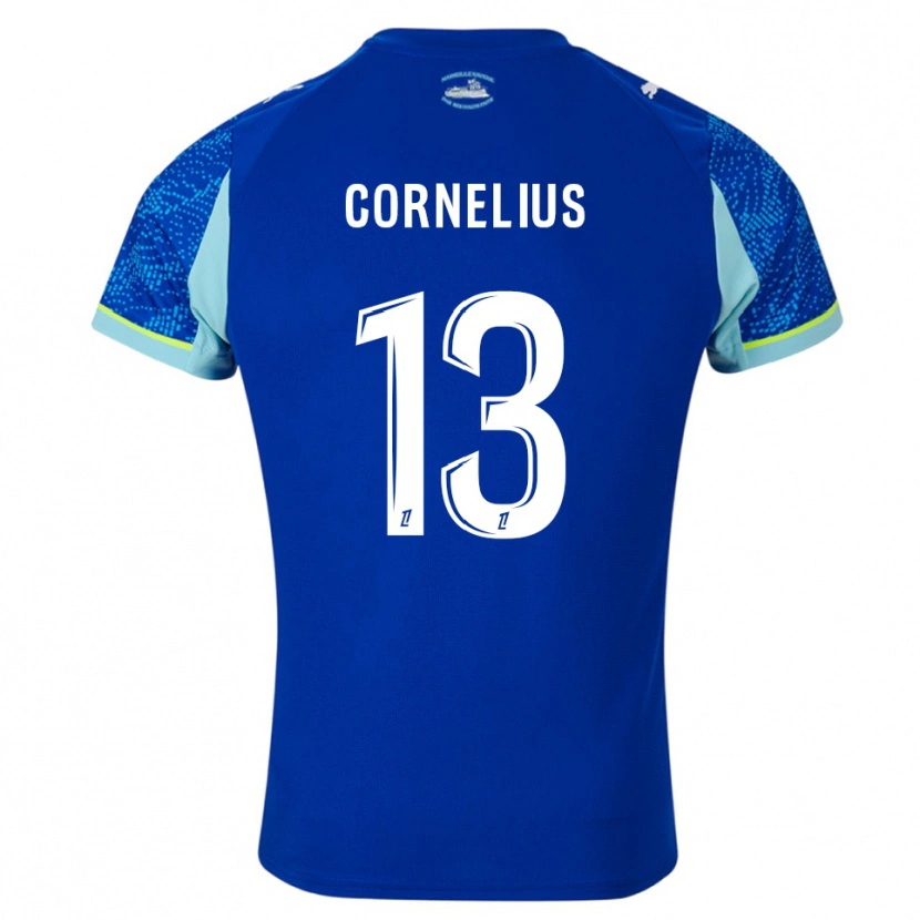 Danxen Damen Derek Cornelius #13 Himmelblau Weiß Ausweichtrikot Trikot 2025/26 T-Shirt Schweiz