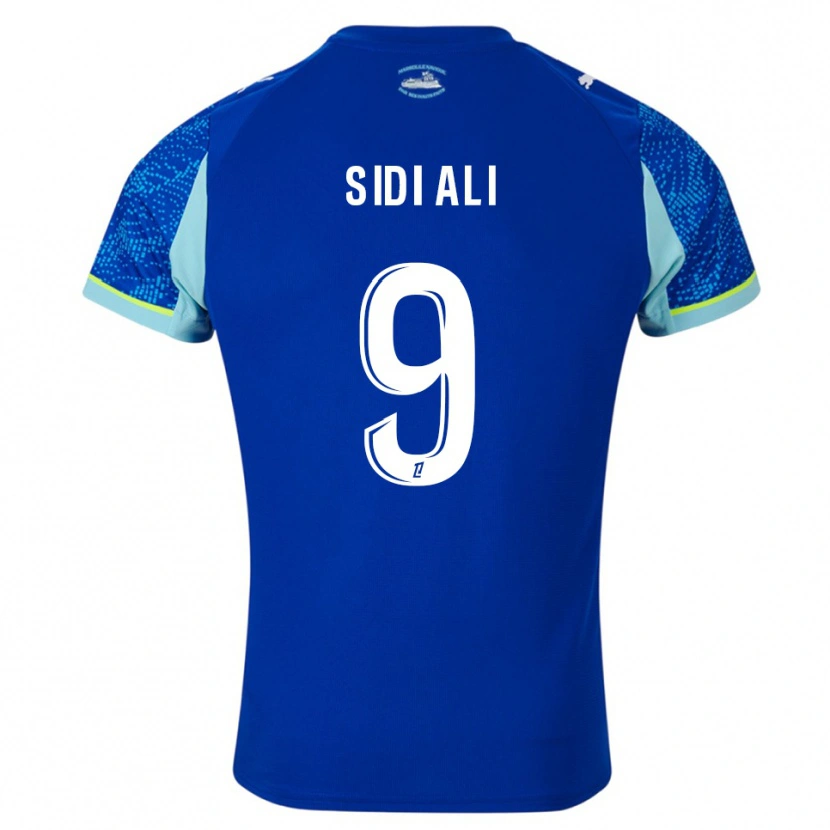 Danxen Damen Sofiane Sidi Ali #9 Himmelblau Weiß Ausweichtrikot Trikot 2025/26 T-Shirt Schweiz