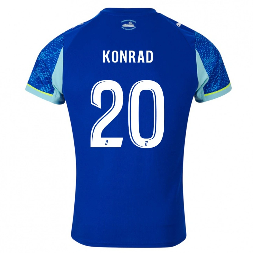 Danxen Damen Konrad De La Fuente #20 Himmelblau Weiß Ausweichtrikot Trikot 2025/26 T-Shirt Schweiz