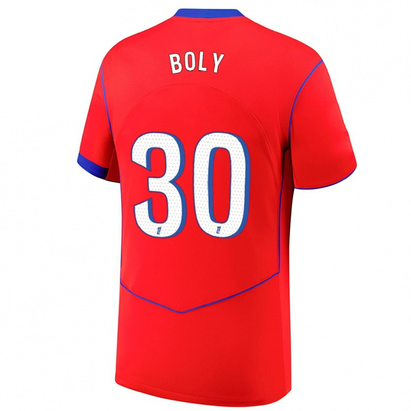 Danxen Damen David Boly #30 Rot Blau Weiß Ausweichtrikot Trikot 2025/26 T-Shirt Schweiz