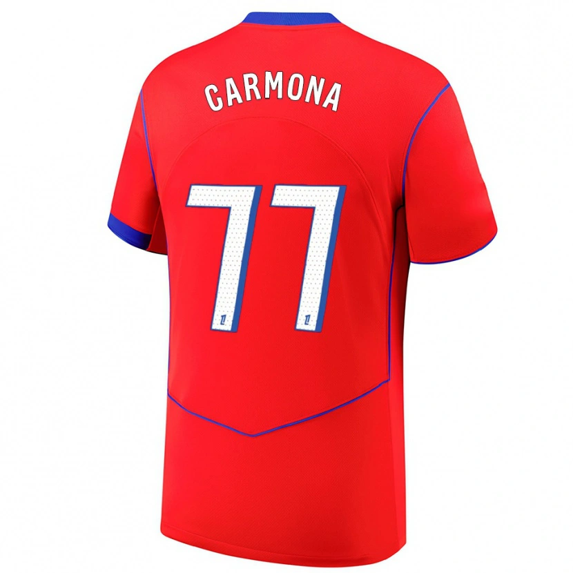 Danxen Damen Olga Carmona #77 Rot Blau Weiß Ausweichtrikot Trikot 2025/26 T-Shirt Schweiz
