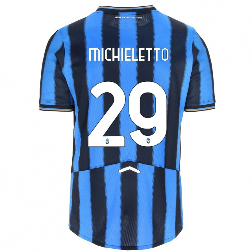 Danxen Kinder Andrea Michieletto #29 Himmelblau Schwarz Heimtrikot Trikot 2025/26 T-Shirt Schweiz