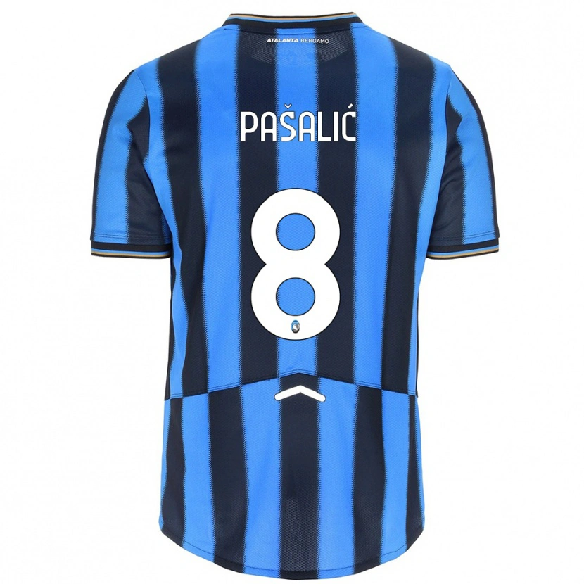 Danxen Kinder Mario Pasalić #8 Himmelblau Schwarz Heimtrikot Trikot 2025/26 T-Shirt Schweiz