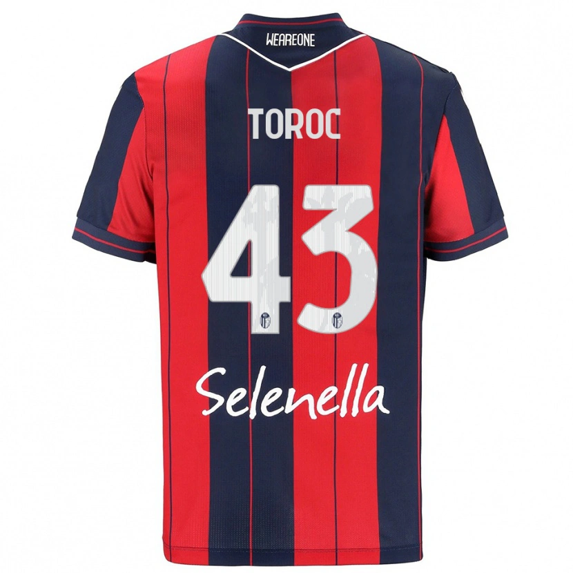 Danxen Kinder Andrei Toroc #43 Rot Marineblau Heimtrikot Trikot 2025/26 T-Shirt Schweiz