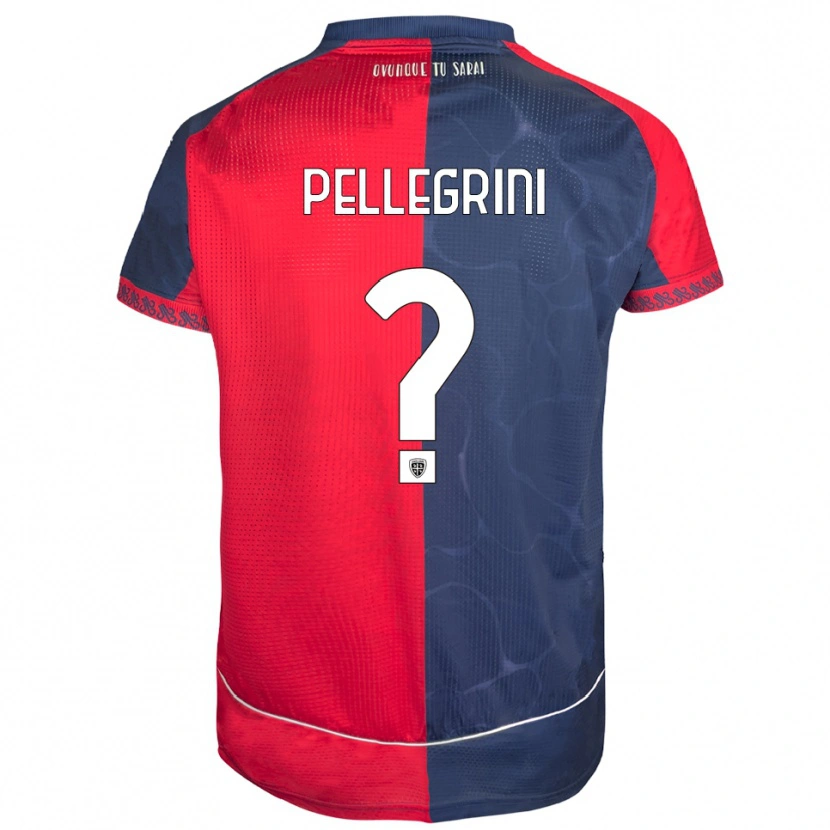 Danxen Kinder Nicolò Pellegrini #0 Rot Marineblau Heimtrikot Trikot 2025/26 T-Shirt Schweiz