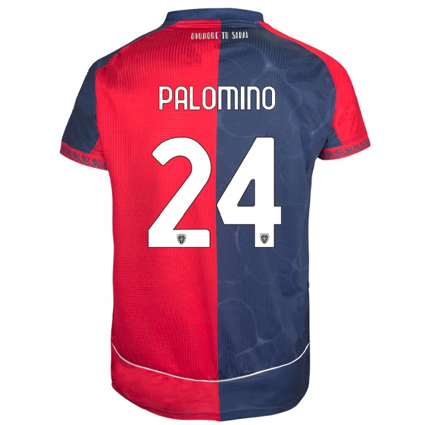 Danxen Kinder Jose Luis Palomino #24 Rot Marineblau Heimtrikot Trikot 2025/26 T-Shirt Schweiz