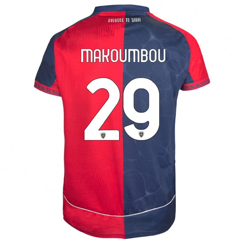 Danxen Kinder Antoine Makoumbou #29 Rot Marineblau Heimtrikot Trikot 2025/26 T-Shirt Schweiz