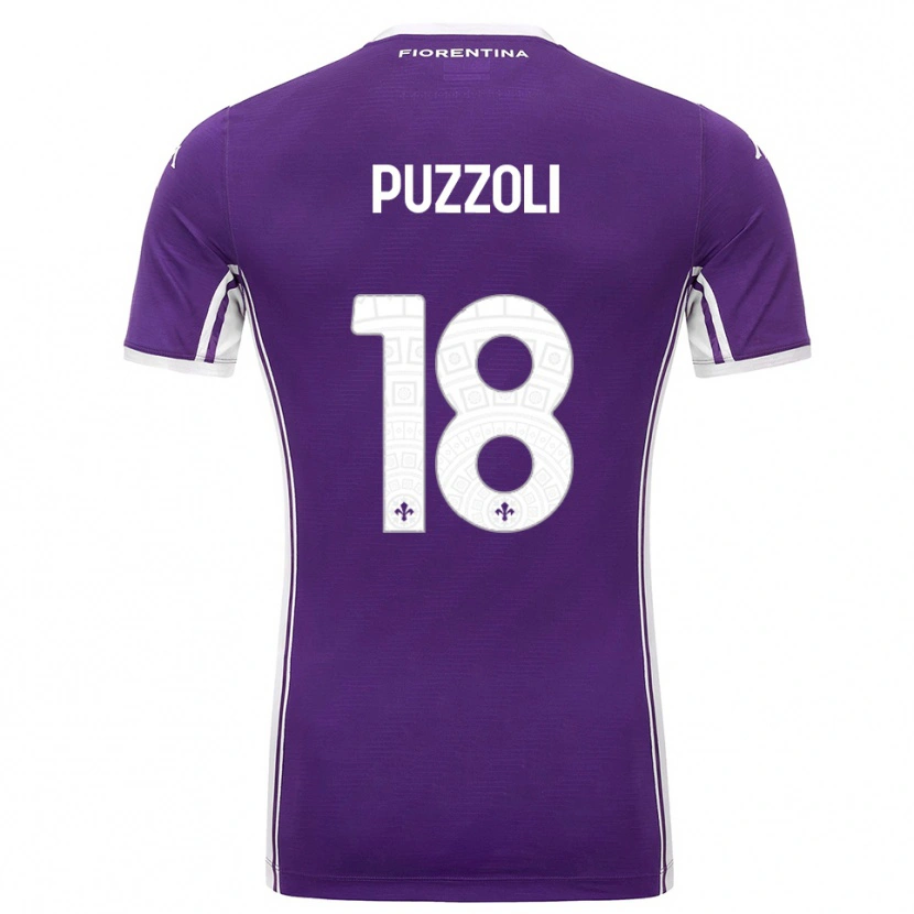 Danxen Kinder Giorgio Puzzoli #18 Lila Weiß Heimtrikot Trikot 2025/26 T-Shirt Schweiz