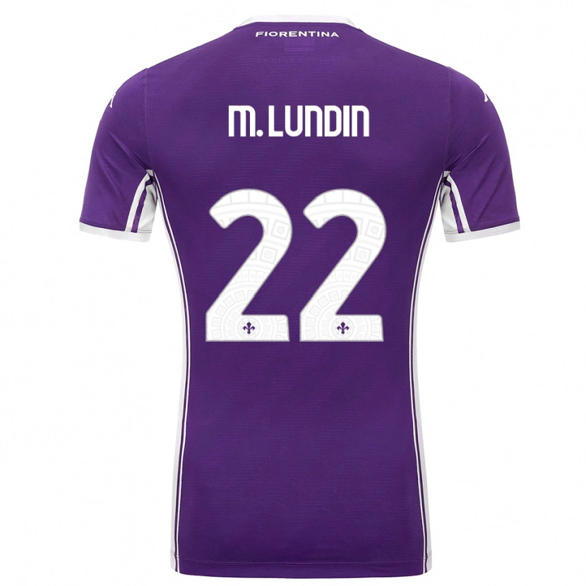 Danxen Kinder Karin Maria Lundin #22 Lila Weiß Heimtrikot Trikot 2025/26 T-Shirt Schweiz