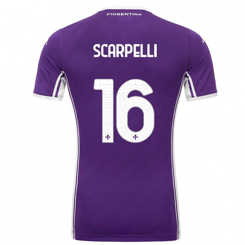 Danxen Kinder Diego Scarpelli #16 Lila Weiß Heimtrikot Trikot 2025/26 T-Shirt Schweiz