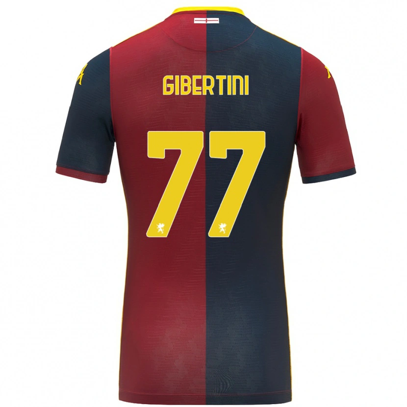 Danxen Kinder Matteo Gibertini #77 Rot Königsblau Heimtrikot Trikot 2025/26 T-Shirt Schweiz