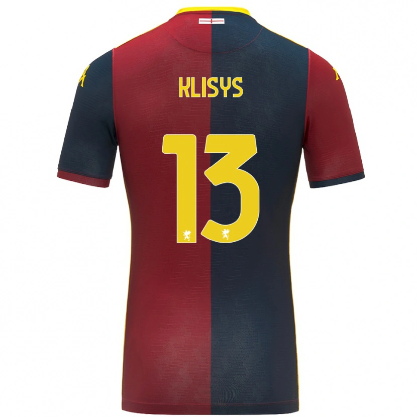 Danxen Kinder Lukas Klišys #13 Rot Königsblau Heimtrikot Trikot 2025/26 T-Shirt Schweiz