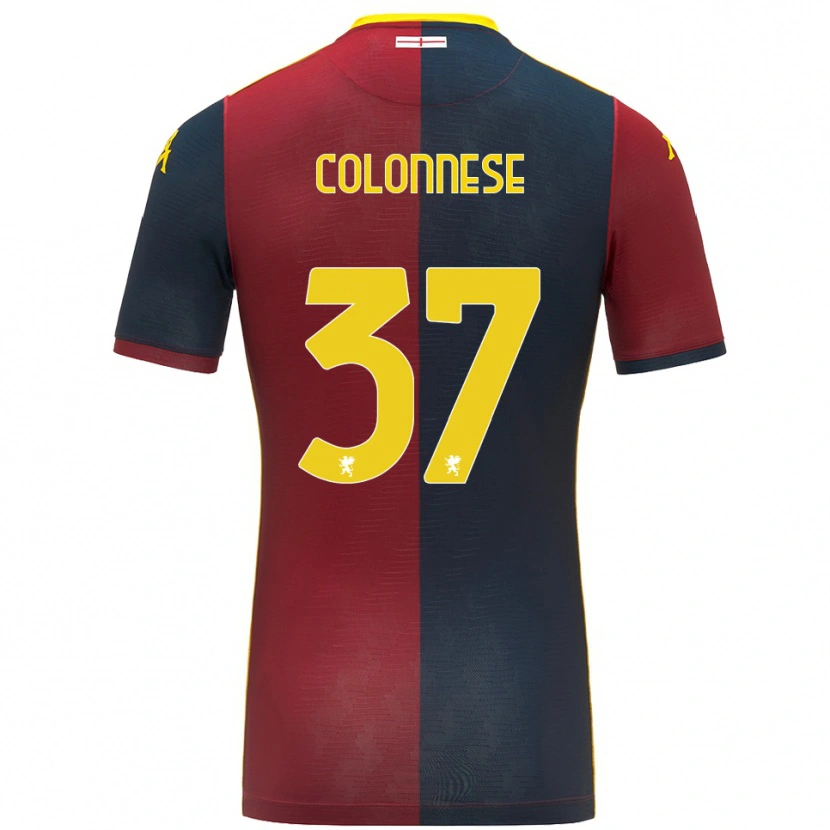 Danxen Kinder Lorenzo Colonnese #37 Rot Königsblau Heimtrikot Trikot 2025/26 T-Shirt Schweiz