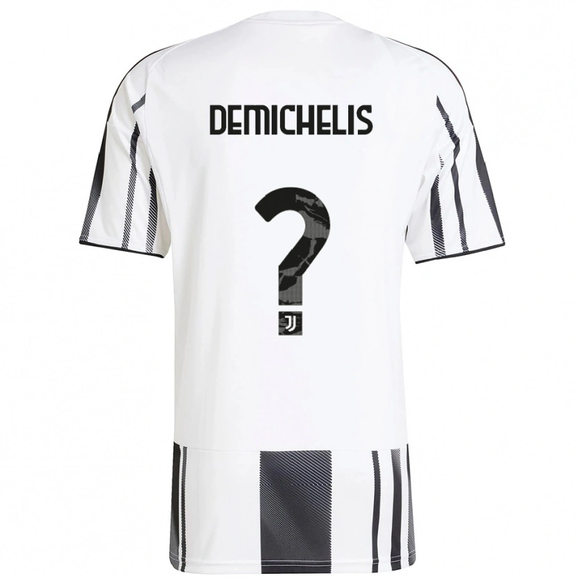 Danxen Kinder Emanuele Demichelis #0 Weiß Schwarz Heimtrikot Trikot 2025/26 T-Shirt Schweiz
