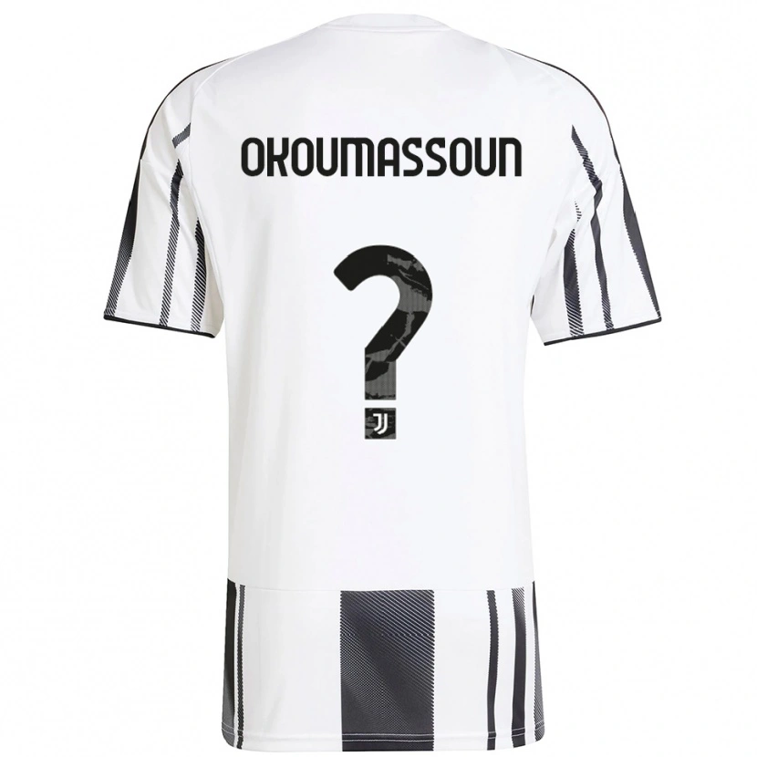 Danxen Kinder Ismaele Okoumassoun #0 Weiß Schwarz Heimtrikot Trikot 2025/26 T-Shirt Schweiz