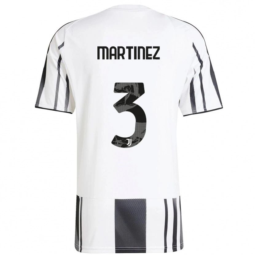 Danxen Kinder Bruno Martinez #3 Weiß Schwarz Heimtrikot Trikot 2025/26 T-Shirt Schweiz
