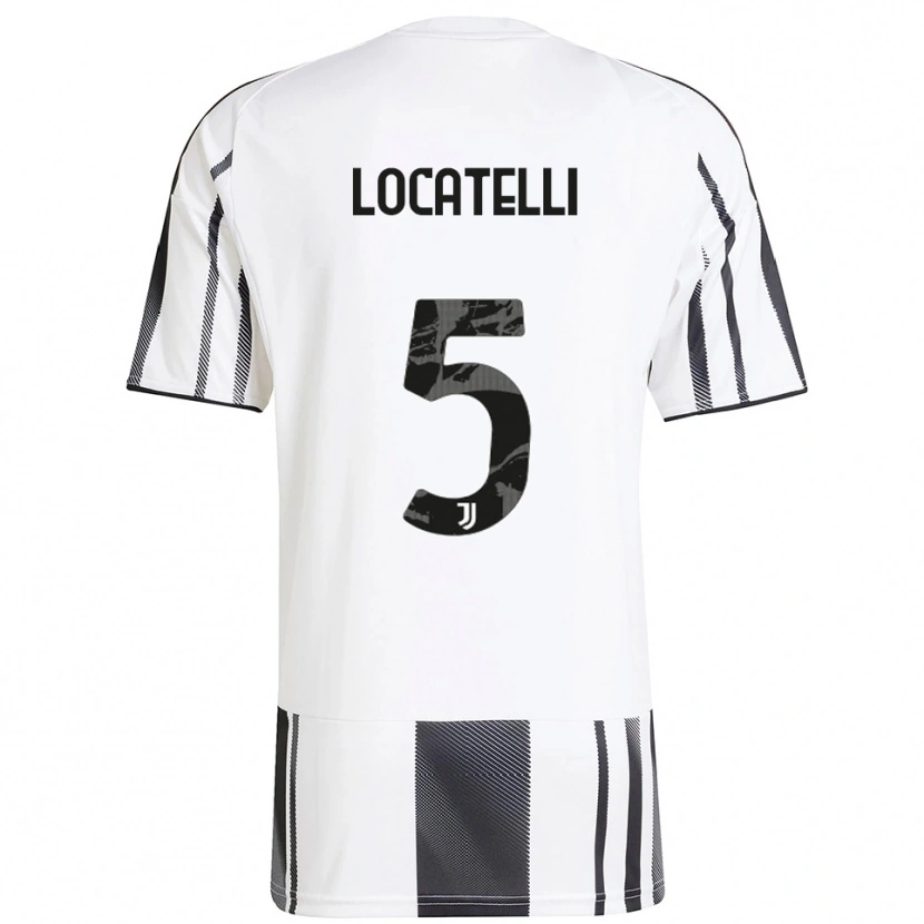 Danxen Kinder Manuel Locatelli #5 Weiß Schwarz Heimtrikot Trikot 2025/26 T-Shirt Schweiz