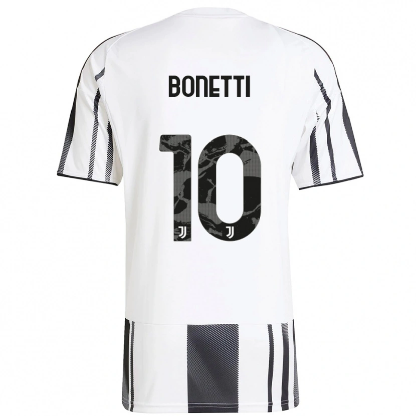 Danxen Kinder Andrea Bonetti #10 Weiß Schwarz Heimtrikot Trikot 2025/26 T-Shirt Schweiz