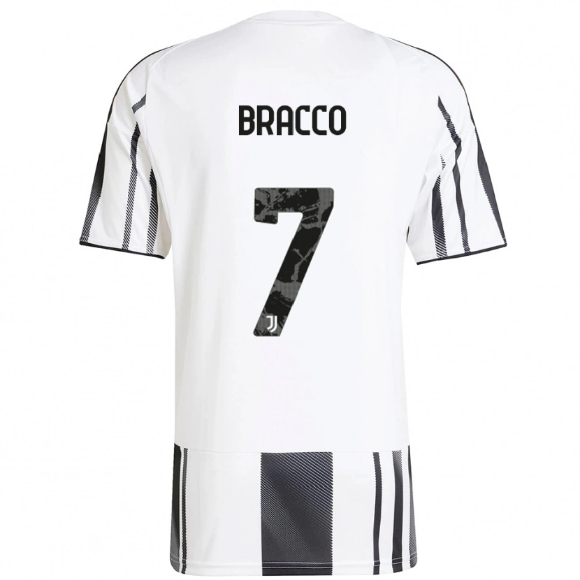 Danxen Kinder Luca Bracco #7 Weiß Schwarz Heimtrikot Trikot 2025/26 T-Shirt Schweiz