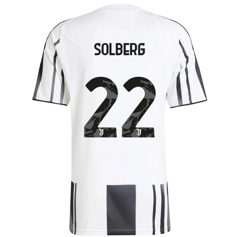 Danxen Kinder Elias Solberg #22 Weiß Schwarz Heimtrikot Trikot 2025/26 T-Shirt Schweiz