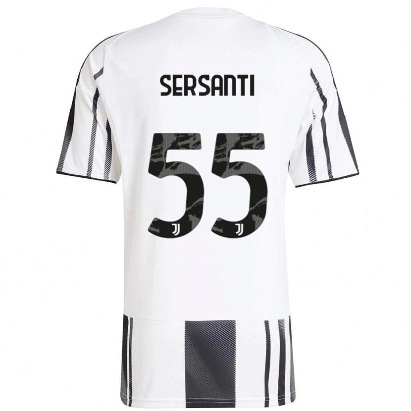 Danxen Kinder Alessandro Sersanti #55 Weiß Schwarz Heimtrikot Trikot 2025/26 T-Shirt Schweiz
