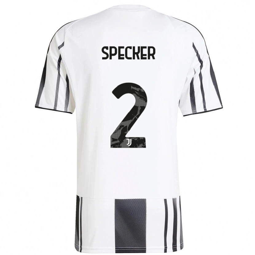 Danxen Kinder Stefano Specker #2 Weiß Schwarz Heimtrikot Trikot 2025/26 T-Shirt Schweiz