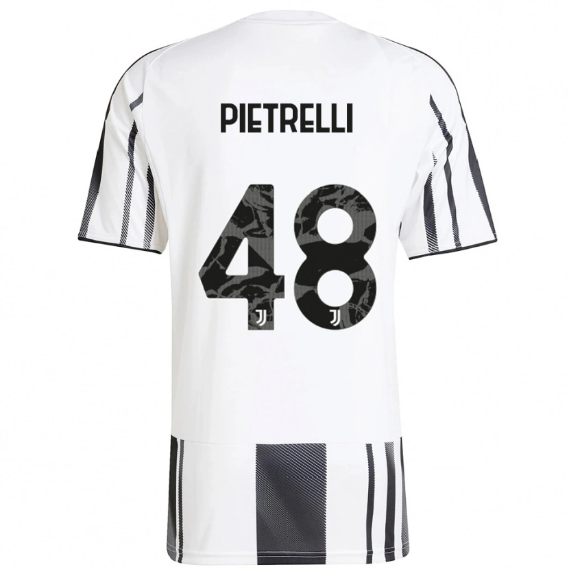 Danxen Kinder Alessandro Pietrelli #48 Weiß Schwarz Heimtrikot Trikot 2025/26 T-Shirt Schweiz