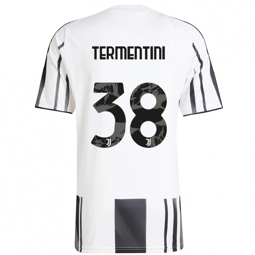 Danxen Kinder Giorgia Termentini #38 Weiß Schwarz Heimtrikot Trikot 2025/26 T-Shirt Schweiz