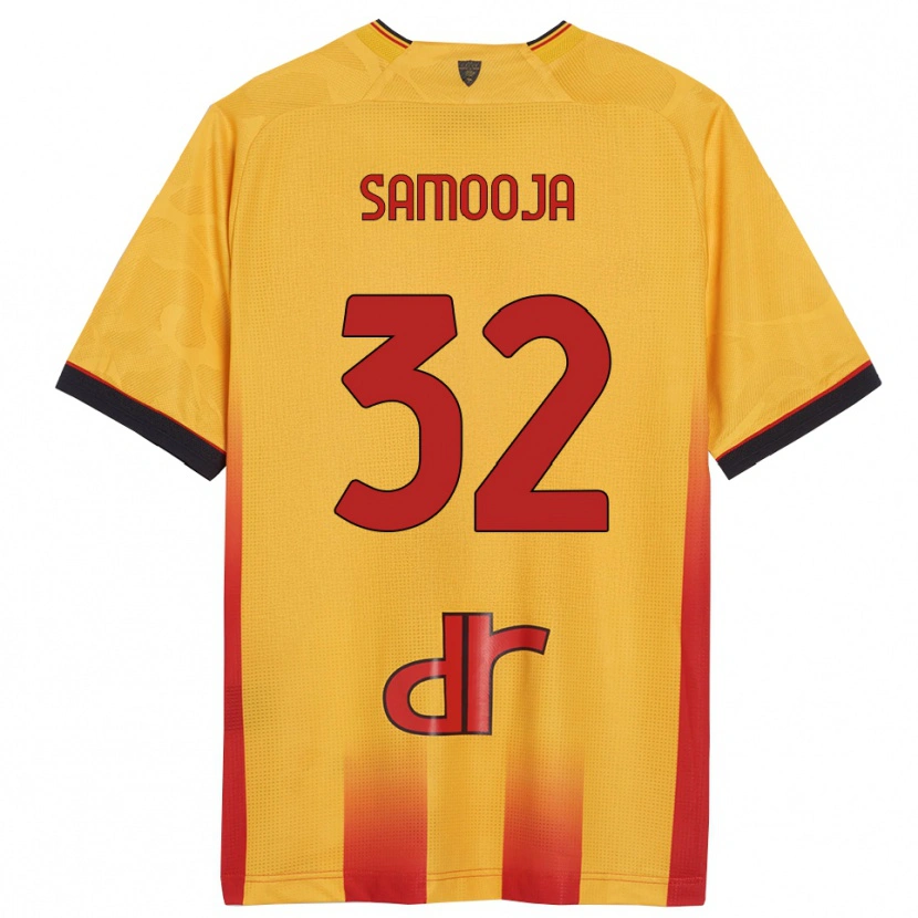 Danxen Kinder Jasper Samooja #32 Gelb Orange Heimtrikot Trikot 2025/26 T-Shirt Schweiz