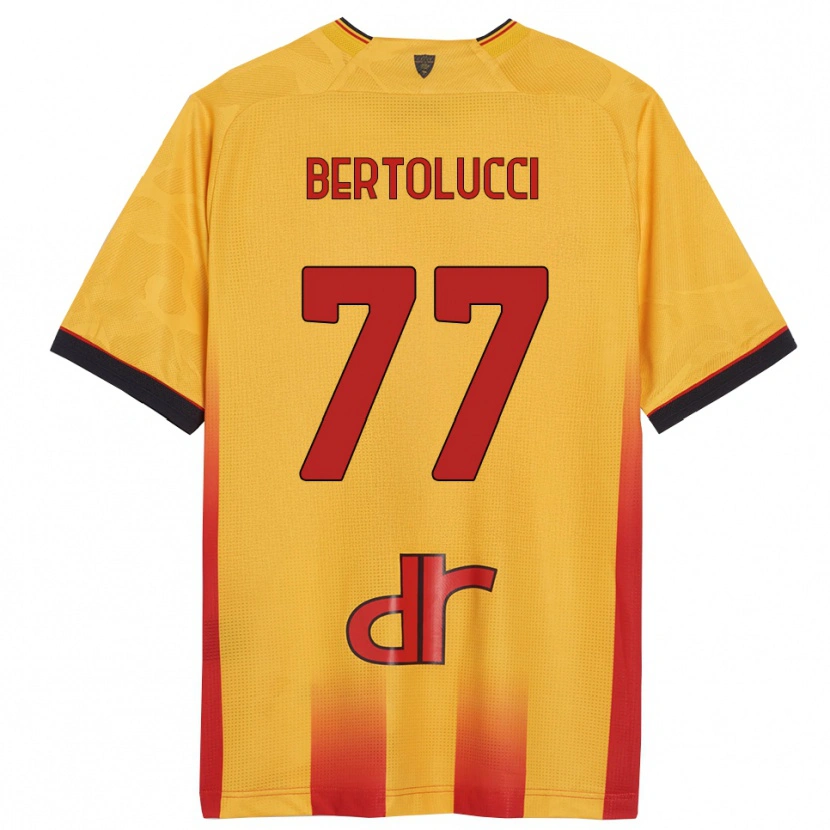Danxen Kinder Sandro Bertolucci #77 Gelb Orange Heimtrikot Trikot 2025/26 T-Shirt Schweiz