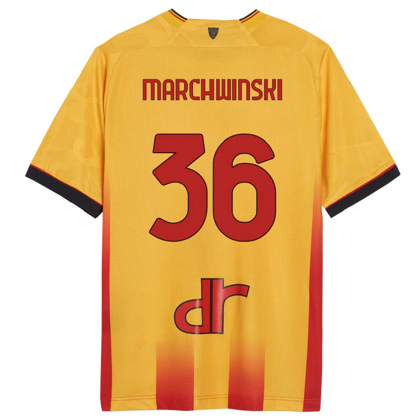 Danxen Kinder Filip Marchwinski #36 Gelb Orange Heimtrikot Trikot 2025/26 T-Shirt Schweiz