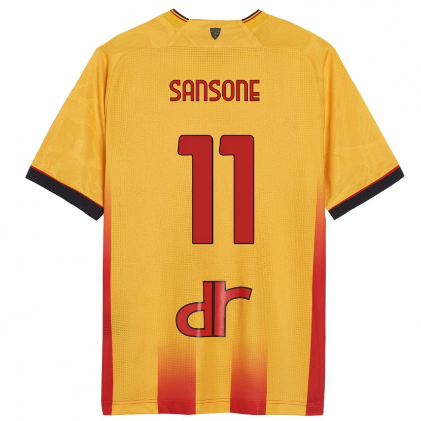 Danxen Kinder Nicola Sansone #11 Gelb Orange Heimtrikot Trikot 2025/26 T-Shirt Schweiz