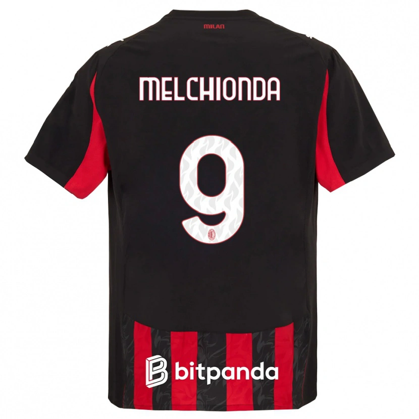 Danxen Kinder Marco Melchionda #9 Rot Schwarz Heimtrikot Trikot 2025/26 T-Shirt Schweiz