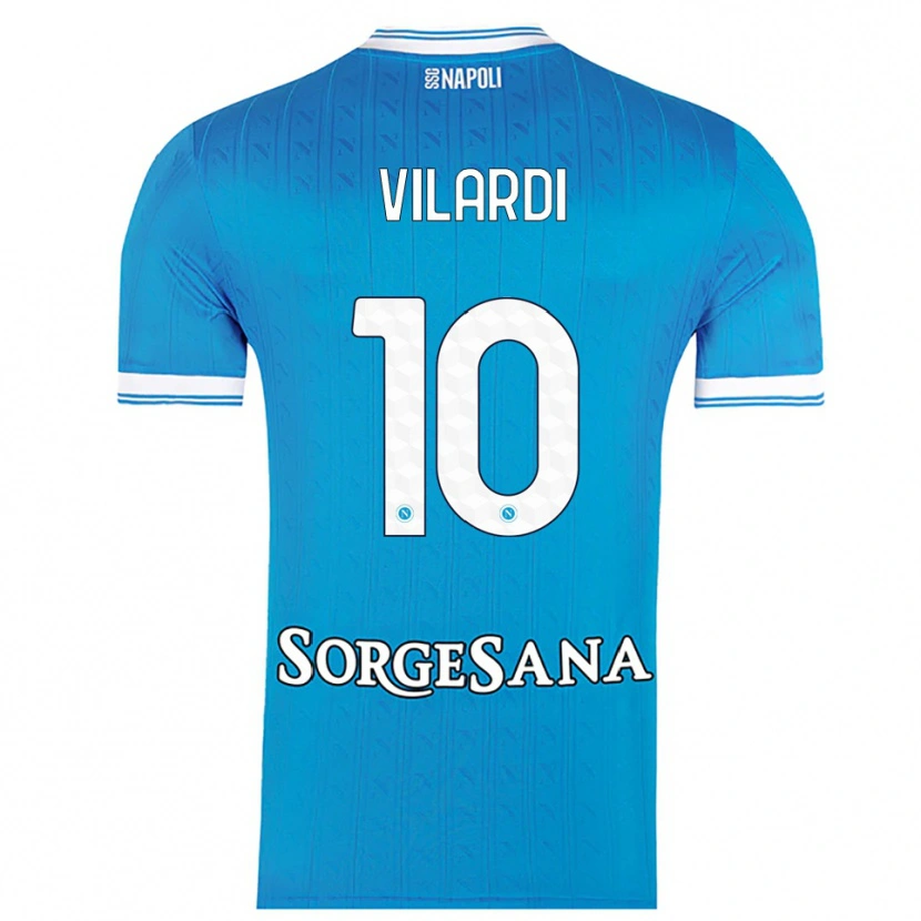 Danxen Kinder Mario Vilardi #10 Himmelblau Weiß Heimtrikot Trikot 2025/26 T-Shirt Schweiz