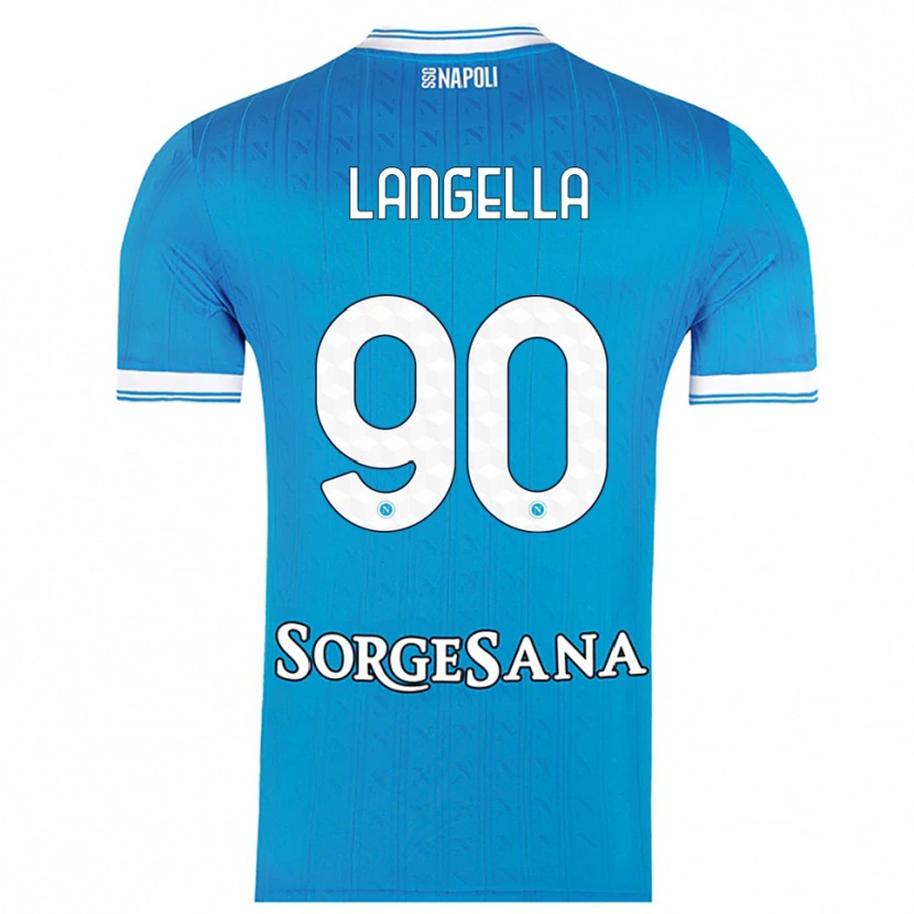 Danxen Kinder Gabriella Langella #90 Himmelblau Weiß Heimtrikot Trikot 2025/26 T-Shirt Schweiz