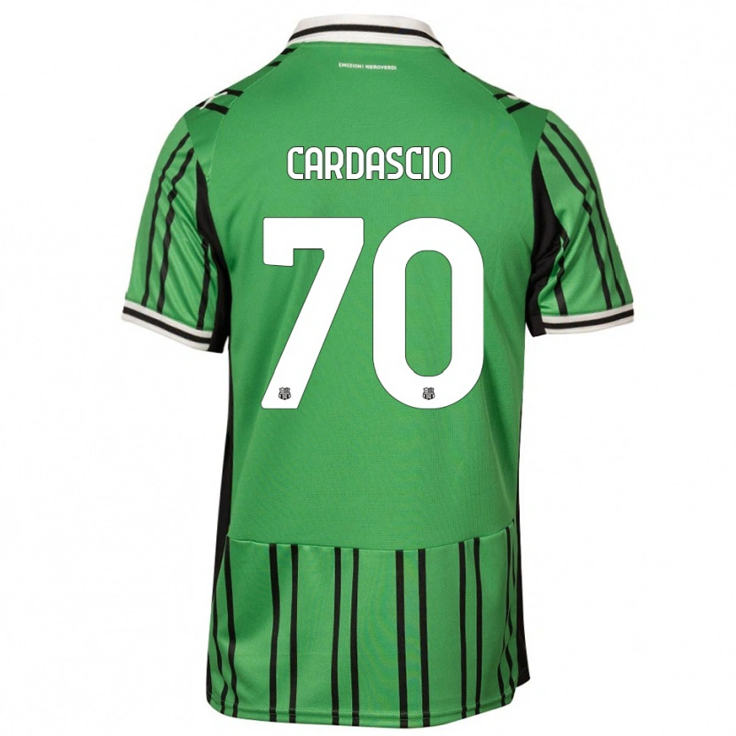 Danxen Kinder Alessandro Cardascio #70 Grün Schwarz Heimtrikot Trikot 2025/26 T-Shirt Schweiz