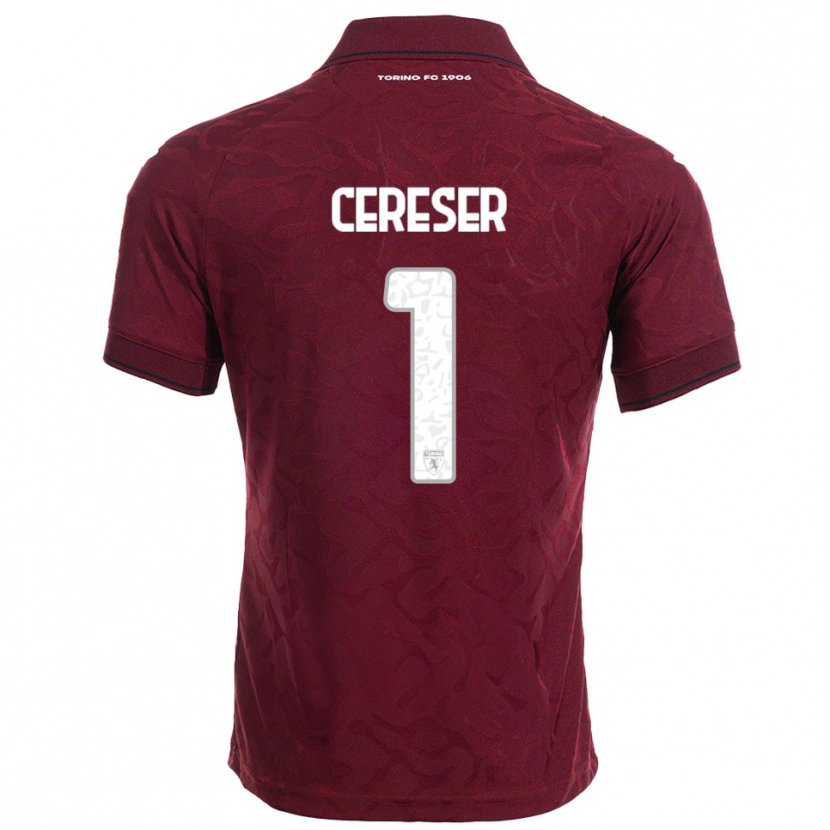 Danxen Kinder Francesco Cereser #1 Burgunderrot Weiß Heimtrikot Trikot 2025/26 T-Shirt Schweiz