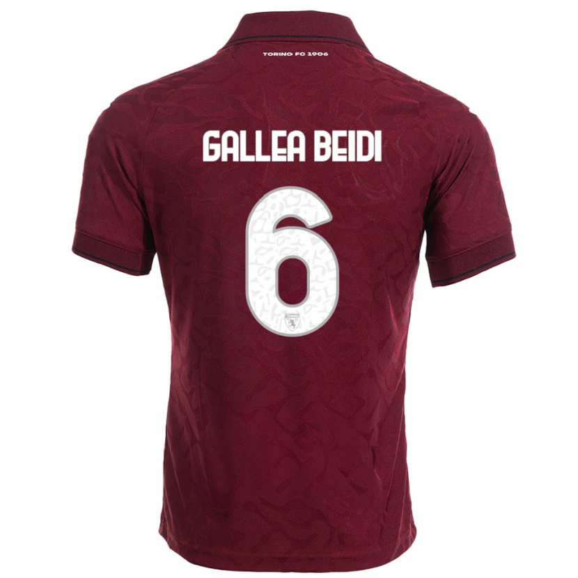Danxen Kinder Francesco Gallea Beidi #6 Burgunderrot Weiß Heimtrikot Trikot 2025/26 T-Shirt Schweiz