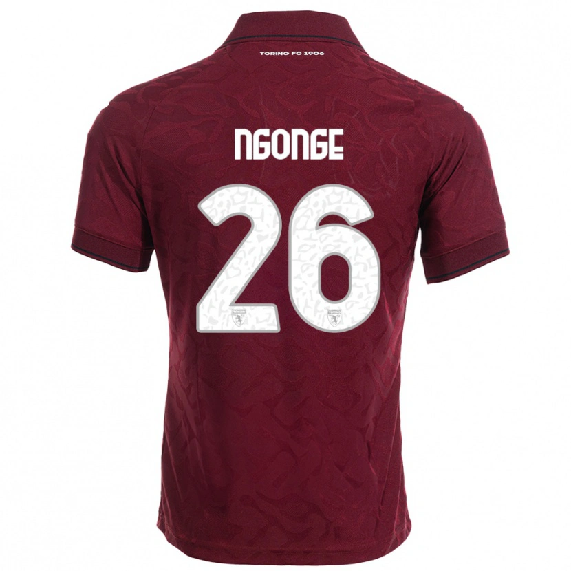 Danxen Kinder Cyril Ngonge #26 Burgunderrot Weiß Heimtrikot Trikot 2025/26 T-Shirt Schweiz