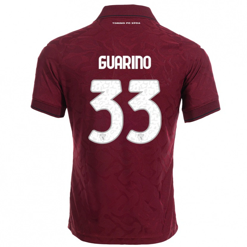 Danxen Kinder Rita Guarino #33 Burgunderrot Weiß Heimtrikot Trikot 2025/26 T-Shirt Schweiz