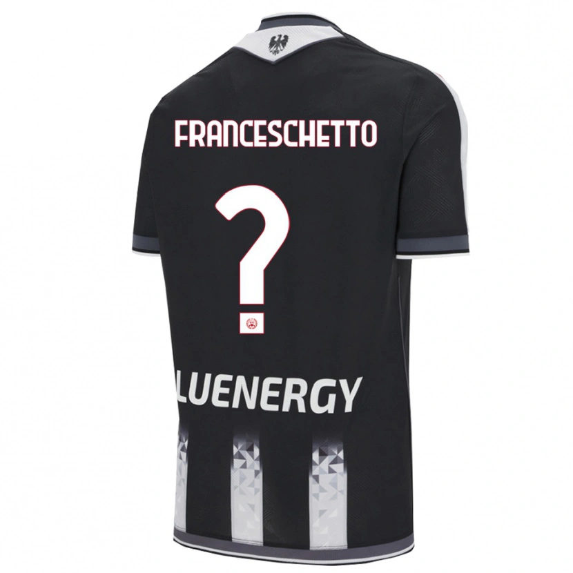 Danxen Kinder Mattia Franceschetto #0 Schwarz Weiß Heimtrikot Trikot 2025/26 T-Shirt Schweiz