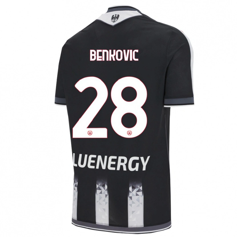 Danxen Kinder Filip Benkovic #28 Schwarz Weiß Heimtrikot Trikot 2025/26 T-Shirt Schweiz